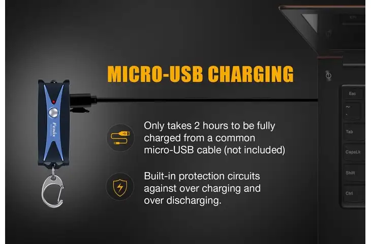 Fenix UC Series Mini Rechargeable Keychain Flashlight - view 5
